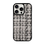 iPhone15ProMax ツイード TPU プティ ホワイト