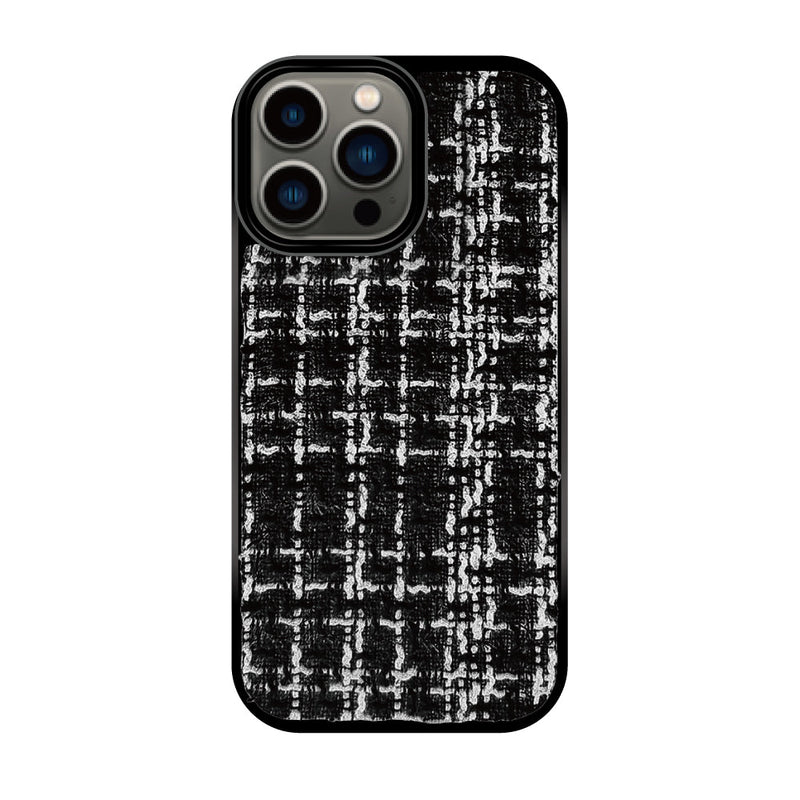 iPhoneケース ツイードレザー  TPU プティ