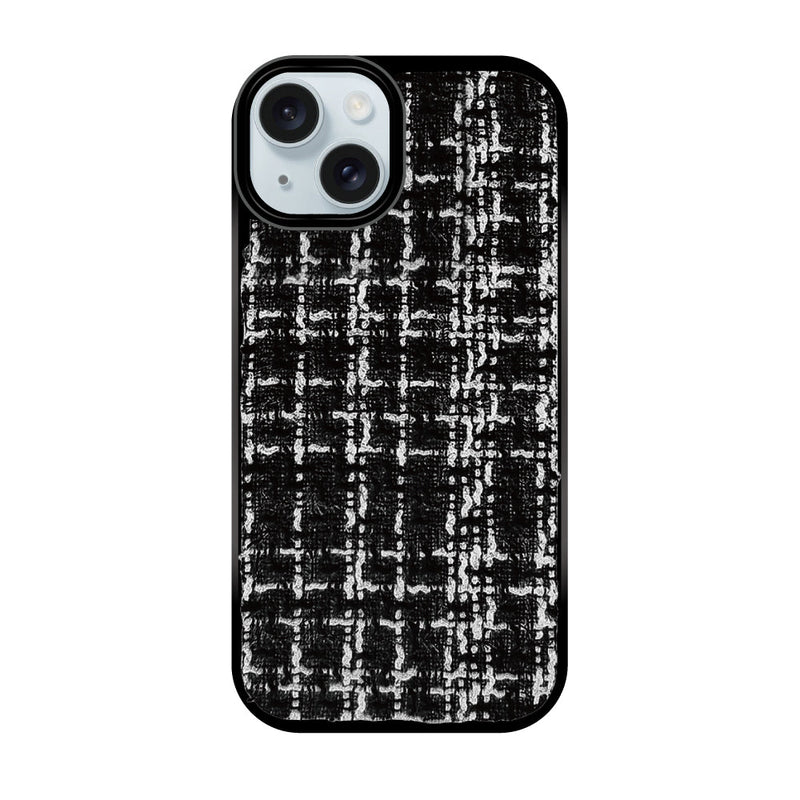 iPhoneケース ツイードレザー  TPU プティ