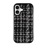 iPhone16 ツイード TPU プティ ブラック