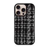 iPhone16Pro ツイード TPU プティ ブラック