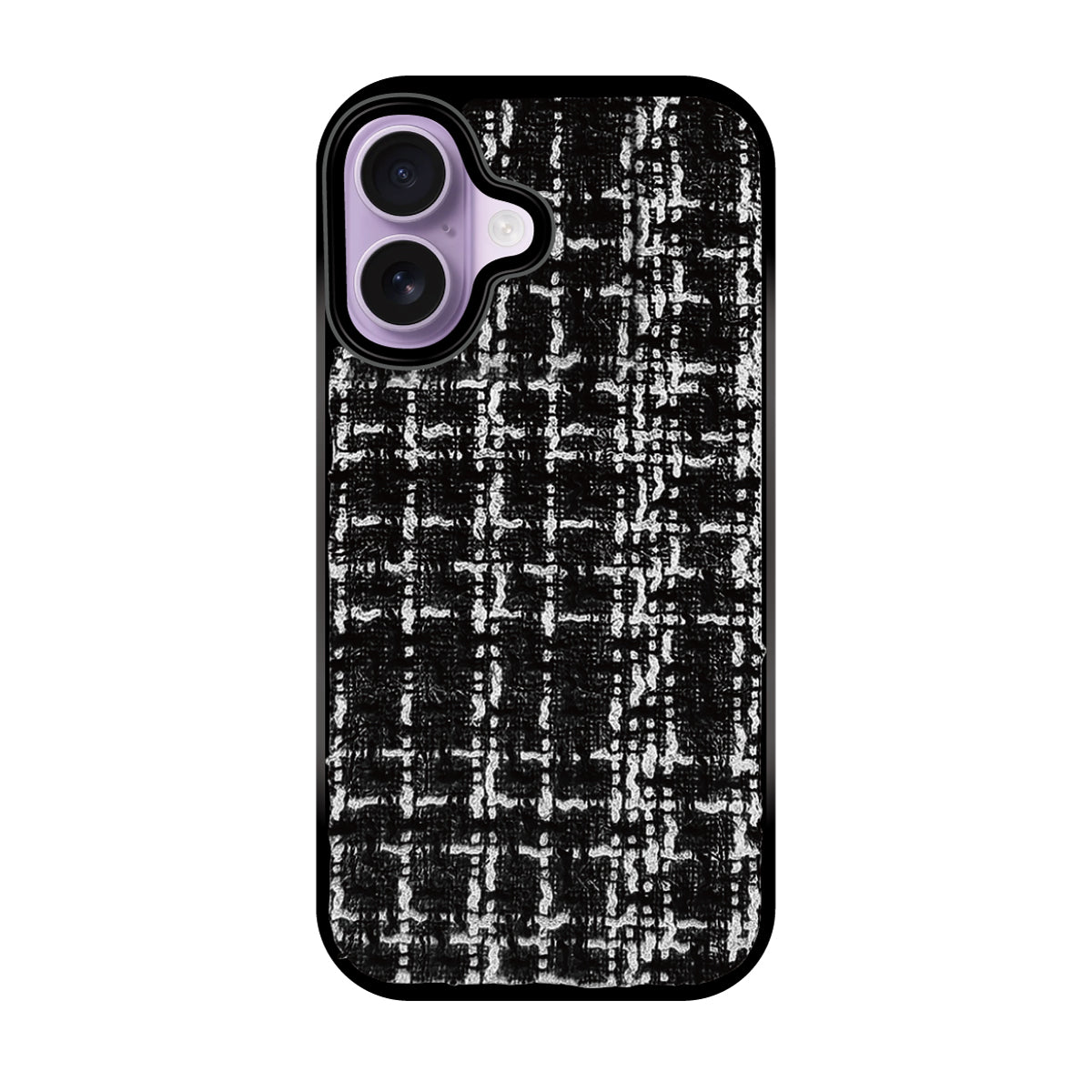 iPhone17 ツイード TPU プティ ブラック