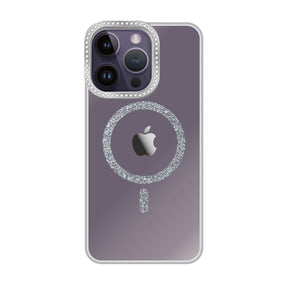 iPhone14ProMax ビジューカメラフレーム マグセーフクリア プティ クリア
