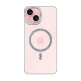 iPhone15 ビジューカメラフレーム マグセーフクリア プティ クリア