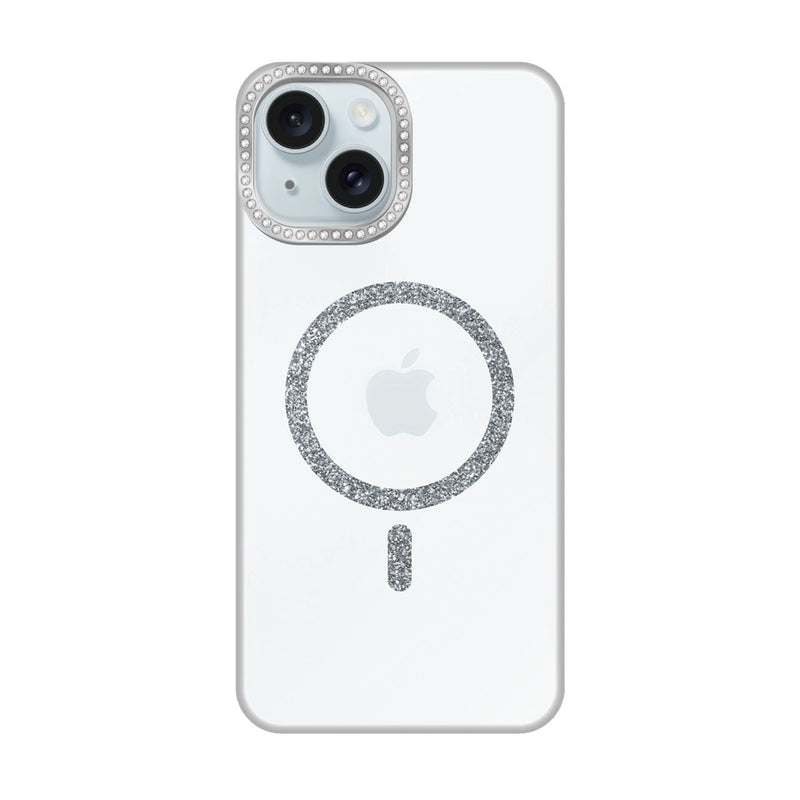 iPhoneケース ビジューカメラフレーム マグセーフクリア プティ