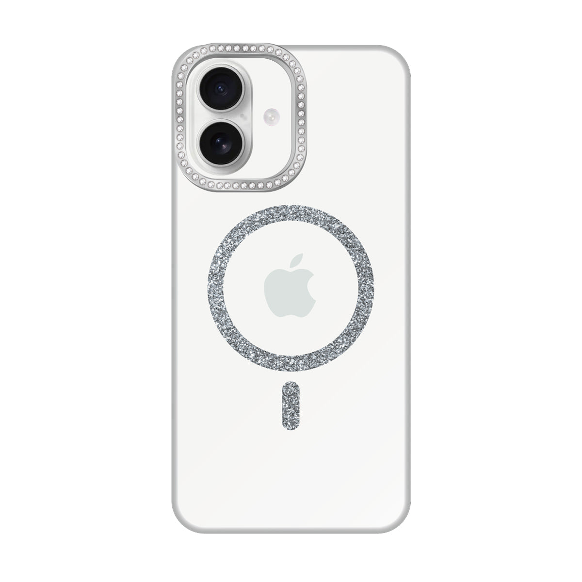 iPhone16 ビジューカメラフレーム マグセーフクリア プティ クリア