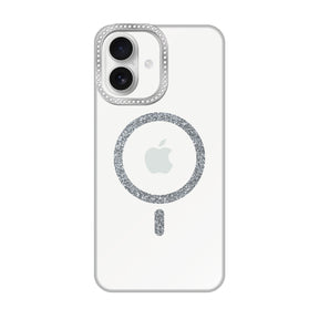 iPhone16 ビジューカメラフレーム マグセーフクリア プティ クリア
