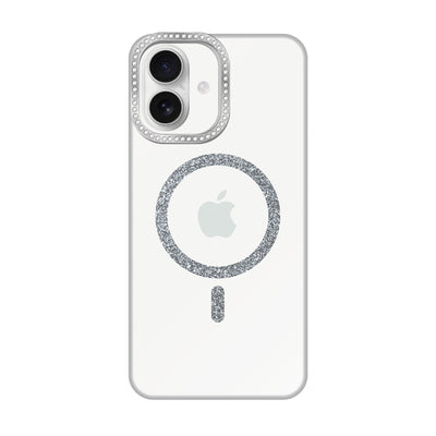 iPhoneケース ビジューカメラフレーム マグセーフクリア プティ