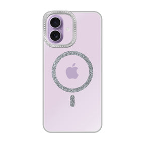 iPhone17 ビジューカメラフレーム マグセーフクリア プティ クリア