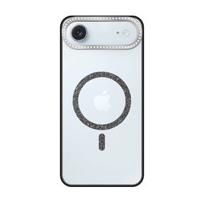 iPhoneAir ビジューカメラフレーム マグセーフクリア プティ ブラック