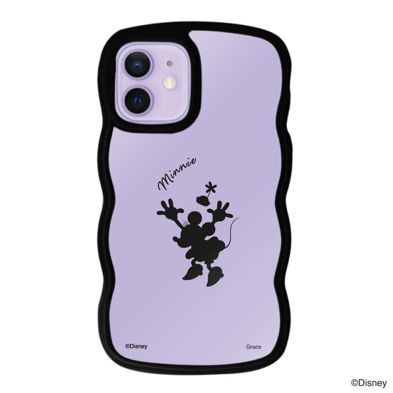 iPhoneケース ウェーブフレーム クリアケース ＜ミニーマウス（シルエット）＞