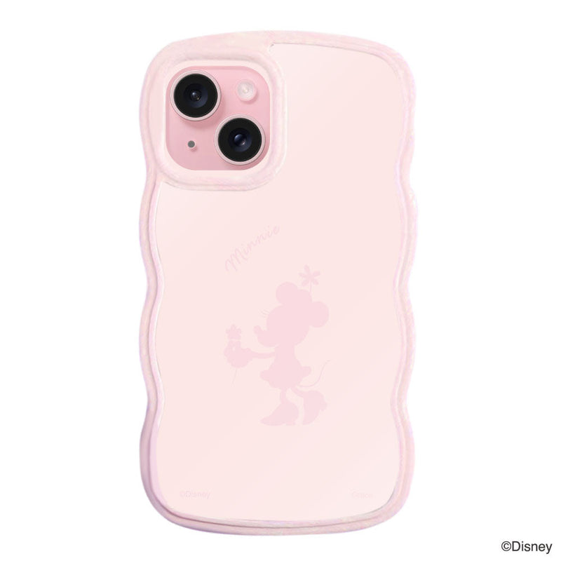 iPhoneケース ウェーブフレーム クリアケース ＜ミニーマウス（シルエット）＞
