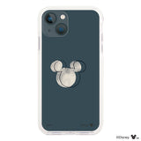 iPhone13mini クッションバンパー 耐衝撃クリアケース ラインミッキーマウス クリア