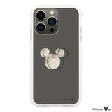 iPhone13Pro クッションバンパー 耐衝撃クリアケース ラインミッキーマウス クリア