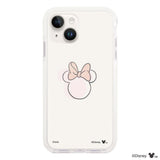 iPhone14/13 クッションバンパー 耐衝撃クリアケース ラインミニーマウス クリア