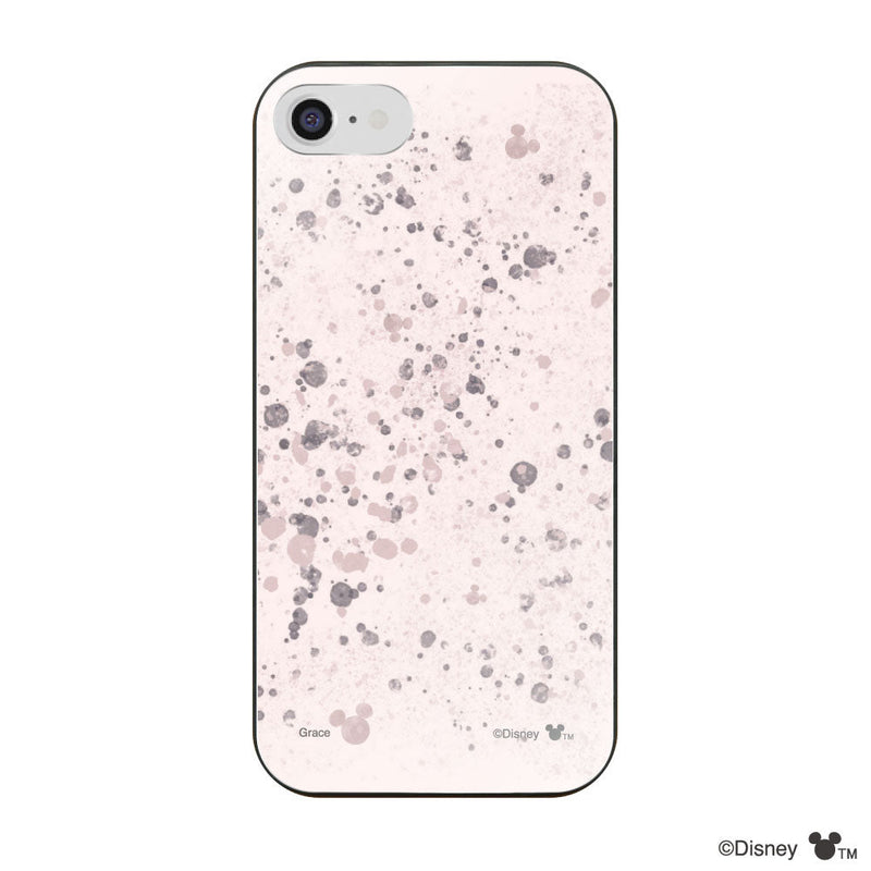 iPhoneケース ガラス 強化ガラスケース ＜ミッキーマウス（インクドット柄）＞