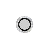 iPhone17 スマホアクセサリー カメラカバー ラメカメラレンズガラスカバー シルバー