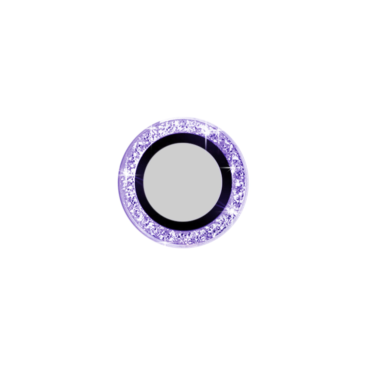 iPhoneAir スマホアクセサリー カメラカバー ラメカメラレンズガラスカバー パープル