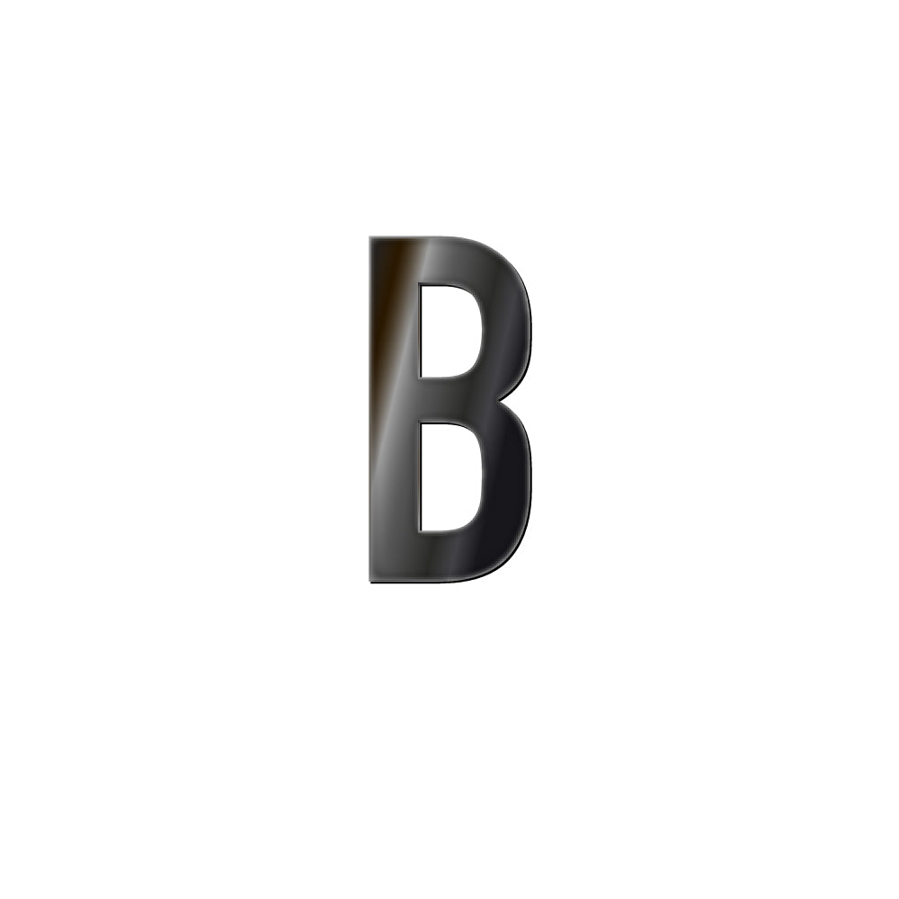 チャーム バンドラージイニシャル ブラック B