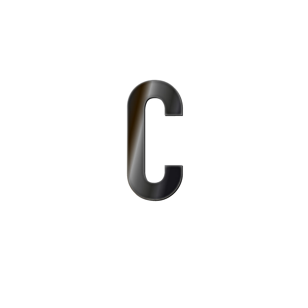 チャーム バンドラージイニシャル ブラック C