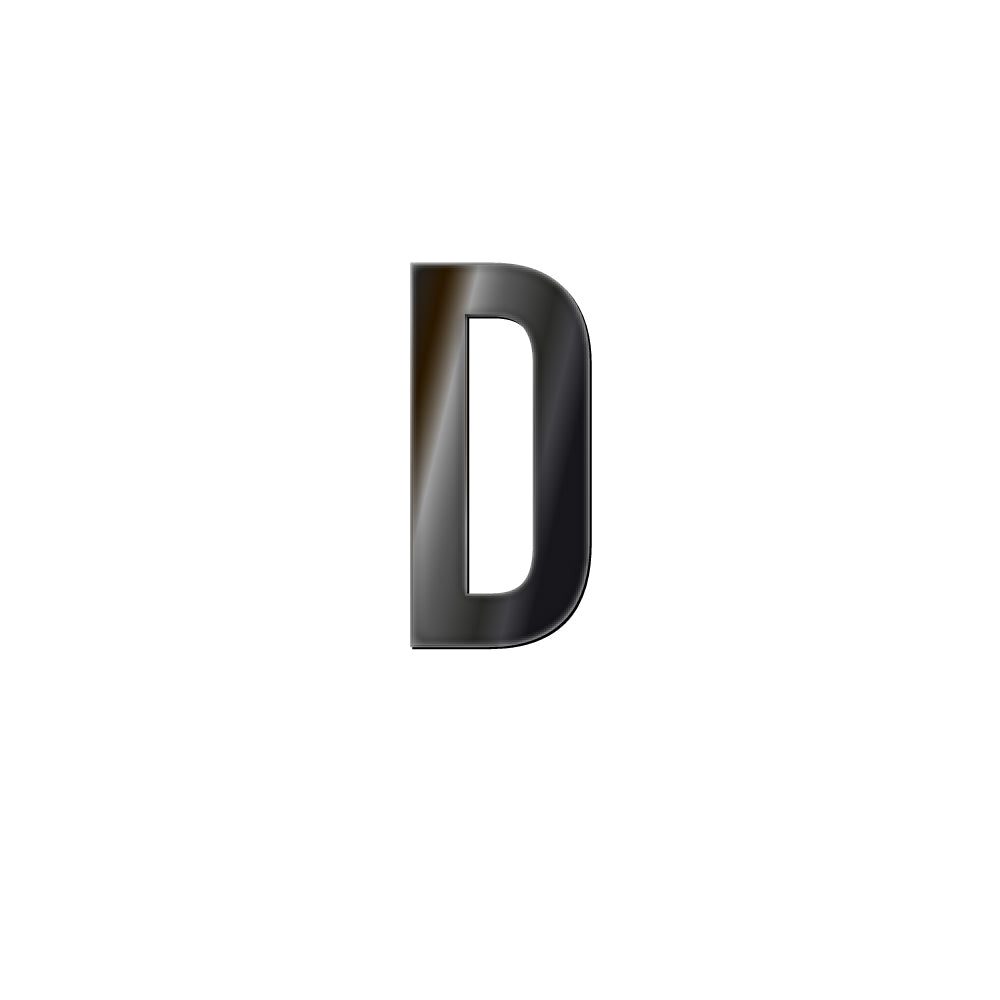 チャーム バンドラージイニシャル ブラック D