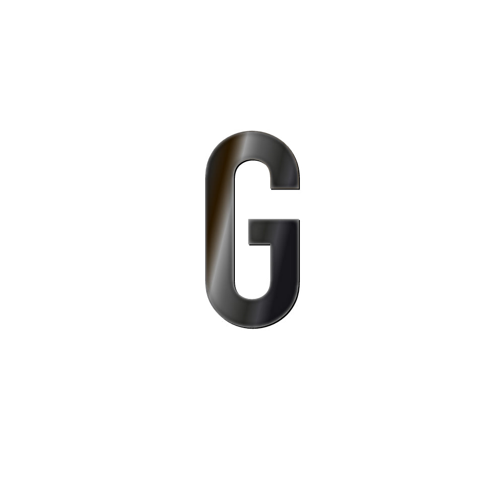 チャーム バンドラージイニシャル ブラック G