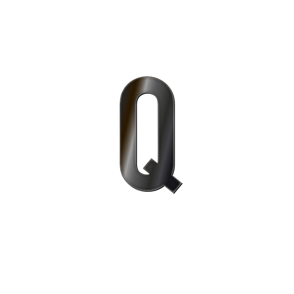 チャーム バンドラージイニシャル ブラック Q