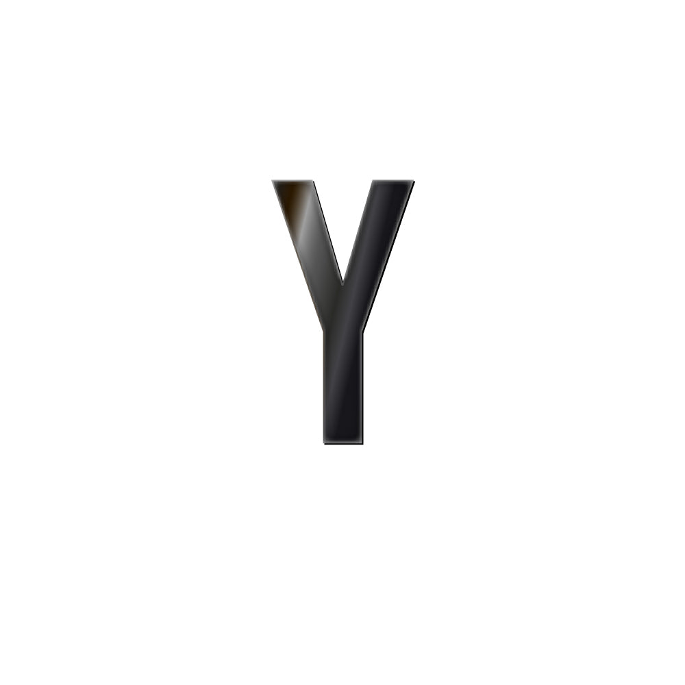 チャーム バンドラージイニシャル ブラック Y