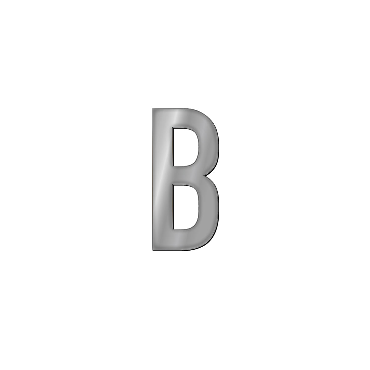 チャーム バンドラージイニシャル シルバー B