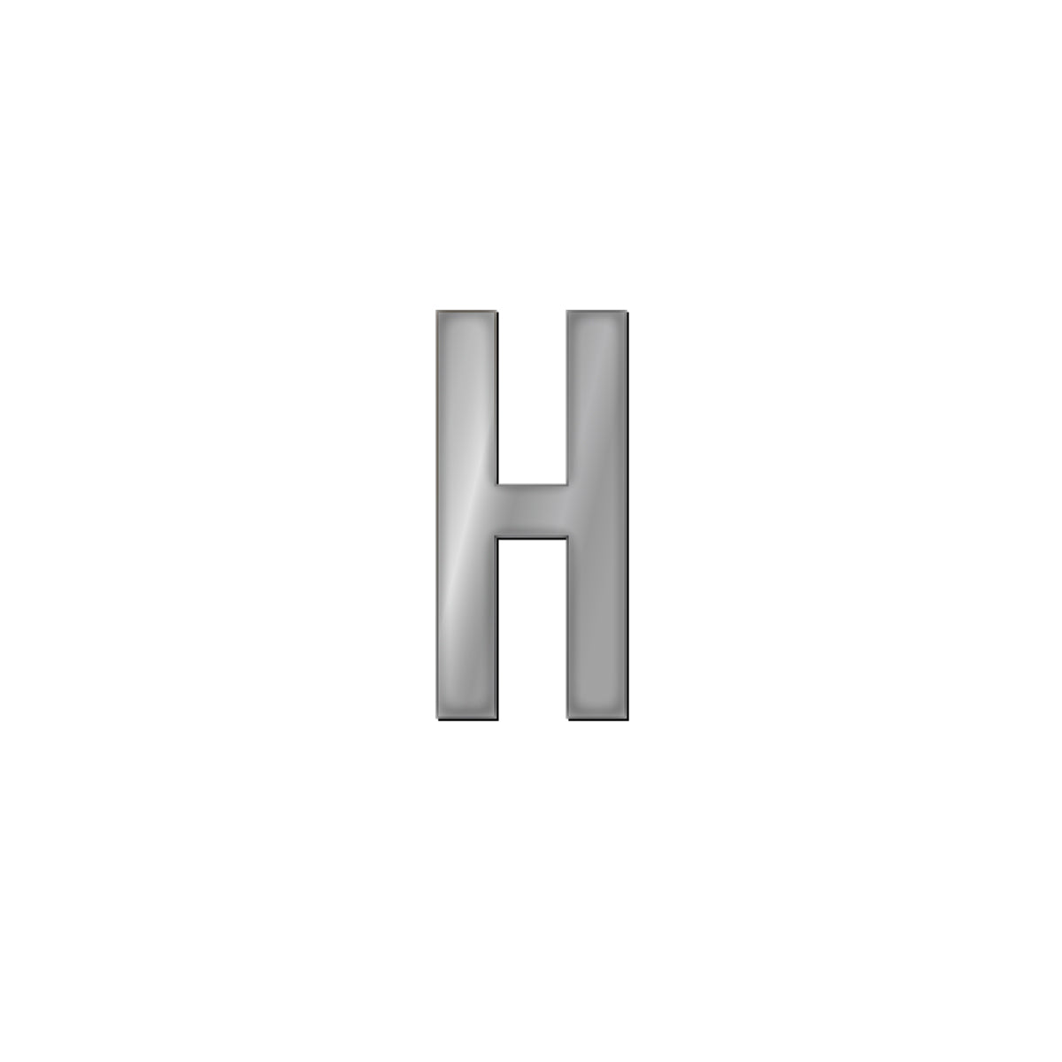 チャーム バンドラージイニシャル シルバー H