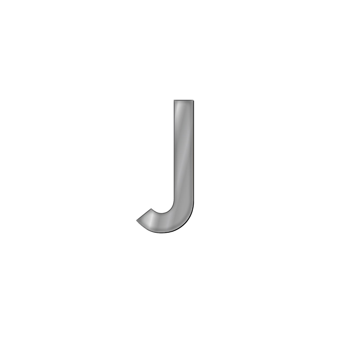チャーム バンドラージイニシャル シルバー J