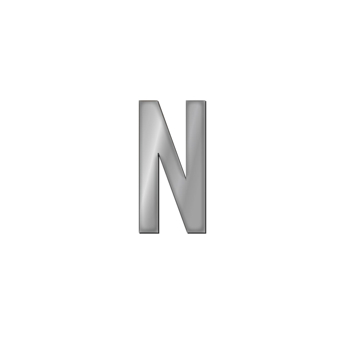 チャーム バンドラージイニシャル シルバー N