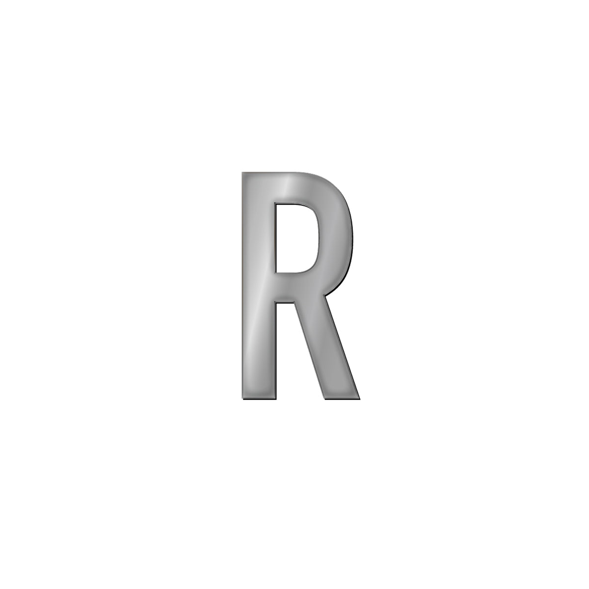チャーム バンドラージイニシャル シルバー R