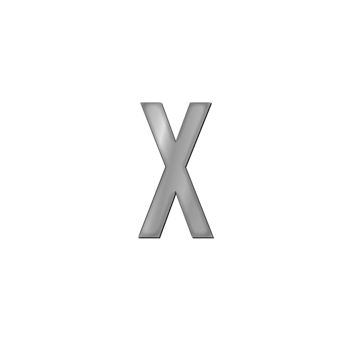 チャーム バンドラージイニシャル シルバー X