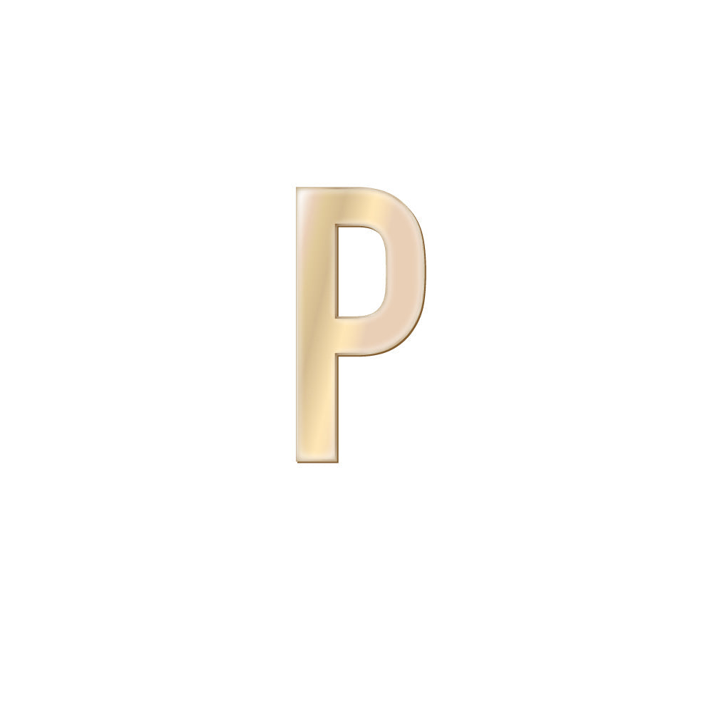 チャーム バンドラージイニシャル ゴールド P