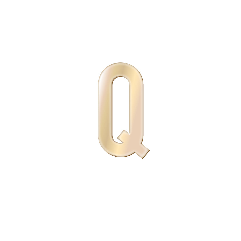 チャーム バンドラージイニシャル ゴールド Q