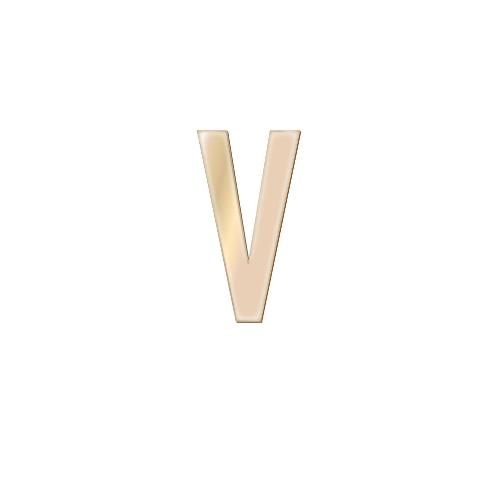 チャーム バンドラージイニシャル ゴールド V