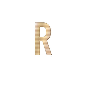 Free チャーム バンドラージデザインイニシャル ゴールドストライプ