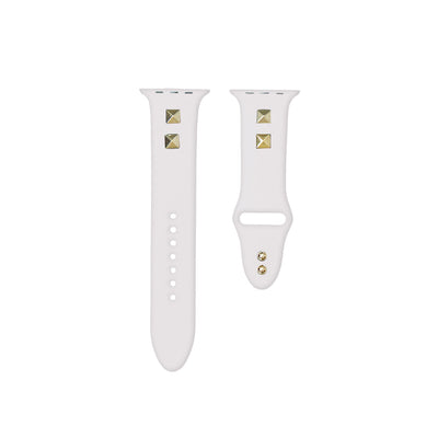 AppleWatchバンド スタッズシリコンアップルウォッチバンド