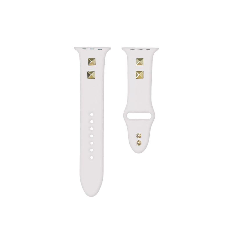 AppleWatchバンド スタッズシリコンアップルウォッチバンド
