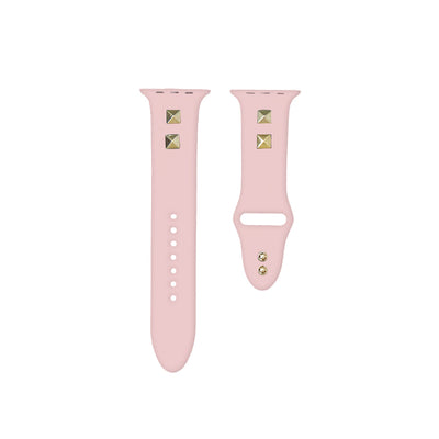 AppleWatchバンド スタッズシリコンアップルウォッチバンド
