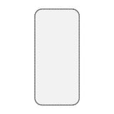 iPhone17ProMax スマホアクセサリー フィルム ラインストーンフレームツヤ消しガラスフィルム クリア