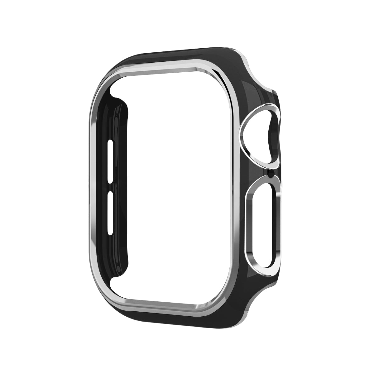 41mm フレームラインアップルウォッチカバー ブラック/シルバー