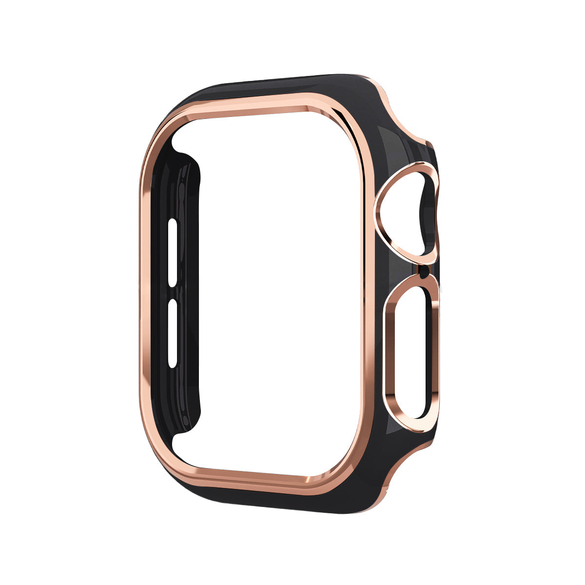49mm フレームラインアップルウォッチカバー ブラック/ローズゴールド