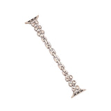 38mm/40mm/41mm/42mm(Series10) リボンストーンメタルアップルウォッチバンド スターライト