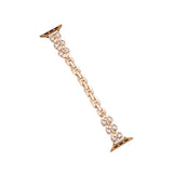 38mm/40mm/41mm/42mm(Series10) リボンストーンメタルアップルウォッチバンド ゴールド