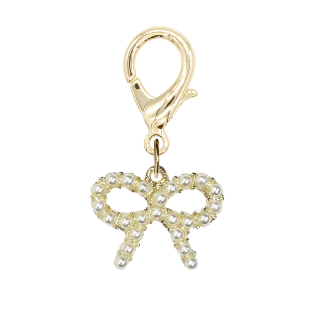 Free カスタム ミニパールリボン ゴールド