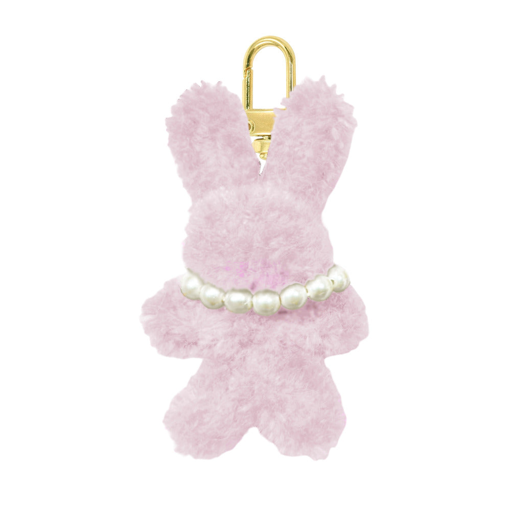 Free カスタム ミニラビットモールドールチャーム ピンク/ゴールド