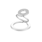 Free MagSafeアクセサリー マグセーフ 両面マグセーフスマホリングホルダー ホワイト
