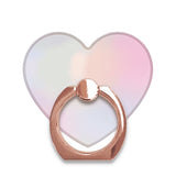 スマホリング  ハート レインボーパステル RoseGold